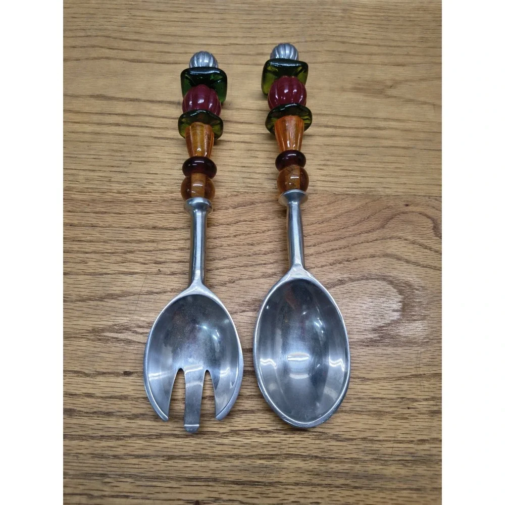 Art Glass Beaded Handle 11